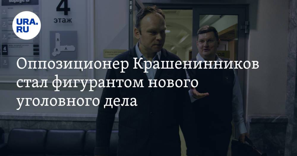 Оппозиционер Крашенинников стал фигурантом нового уголовного дела