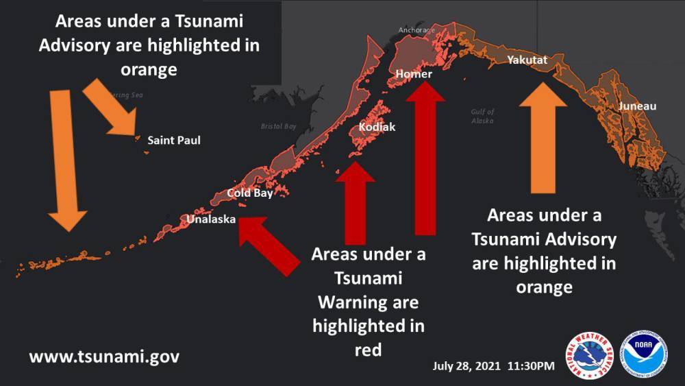 На Аляске произошло мощнейшее землетрясение: объявлена угроза цунами