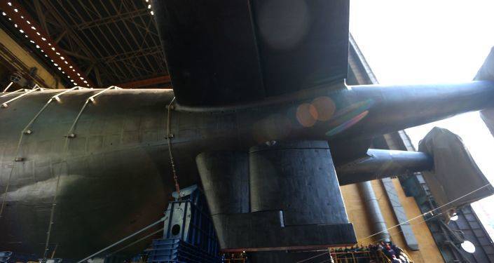 Атомная подлодка "Красноярск" спущена на воду в Северодвинске