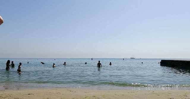 Ситуация на пляжах Одессы: вода в море стала гораздо прохладнее, возле берега полно зеленых водорослей