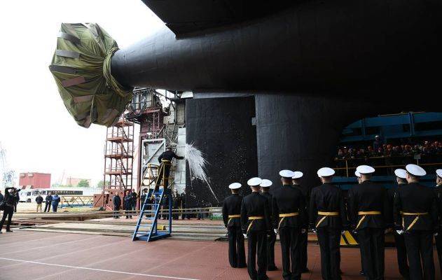 В Северодвинске спустили на воду атомную подлодку проекта 885 М «Красноярск»