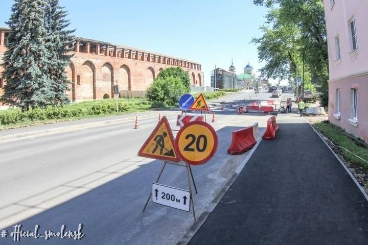 На улице Студенческая в Смоленске завершается ремонт