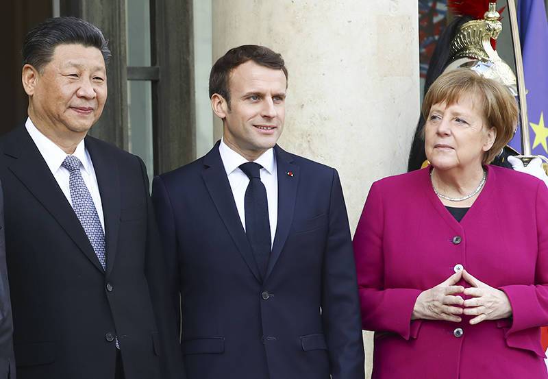 Меркель, Макрон и Си Цзиньпин обсудили отношения Китая с ЕС
