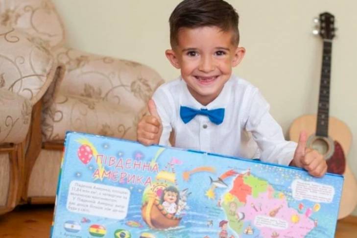 Указал на карте 196 стран за 13 минут: 6-летний мальчик из Львовской области установил рекорд Украины