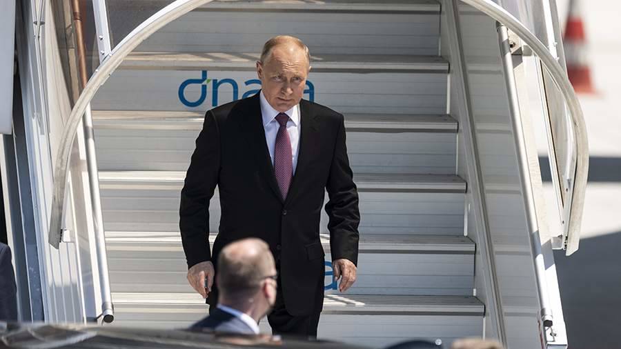 Путин прибыл в Кемерово для участия в мероприятиях к 300-летию Кузбасса