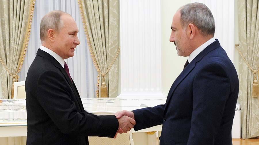 Путин и Пашинян проведут встречу в Москве 7 июля