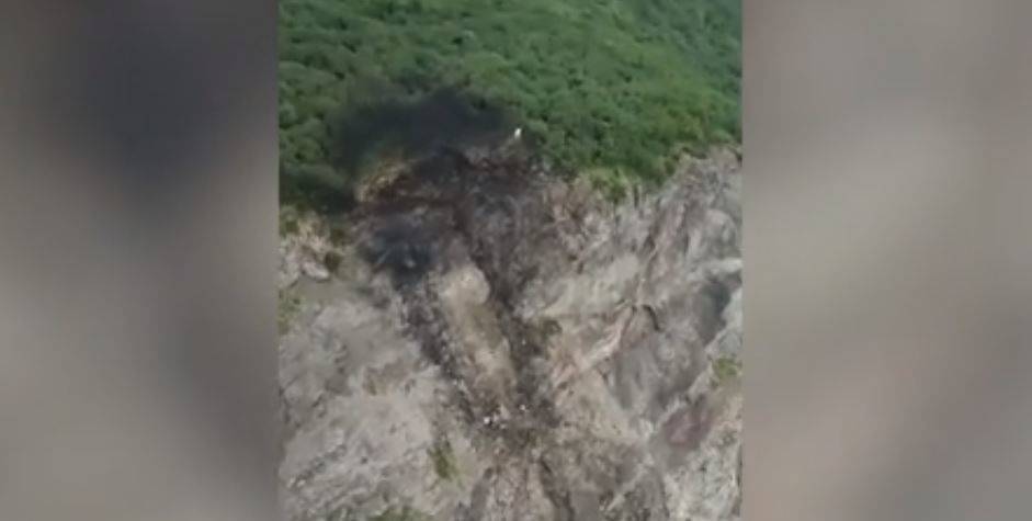 Первое видео с места крушения самолета на Камчатке появилось в Сети
