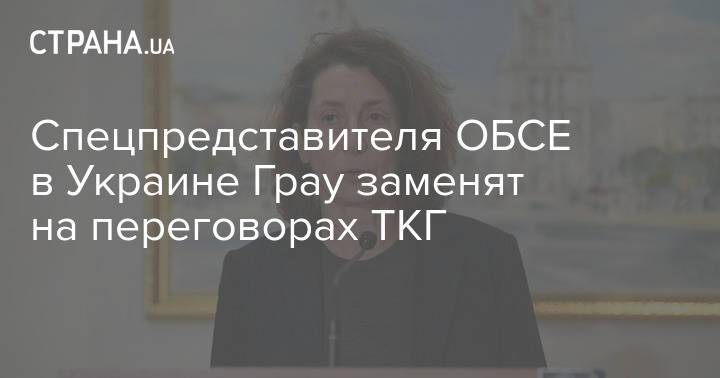 Спецпредставителя ОБСЕ в Украине Грау заменят на переговорах ТКГ