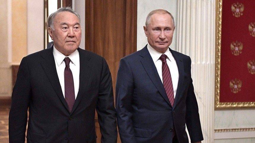 Владимир Путин поздравил Нурсултана Назарбаева с днем рождения