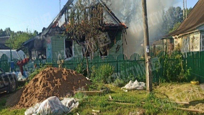 Видео изнутри сгоревшего под Смоленском дома, где погибли пятеро детей