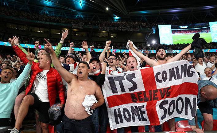 Daily Mail (Великобритания): англичане в экстазе! Команда в финале Чемпионата Европы по футболу впервые за 55 лет!