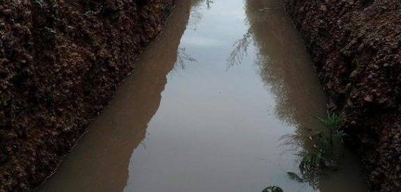 На оккупированных территориях из-за сильных дождей затопило окопы НВФ (фото)