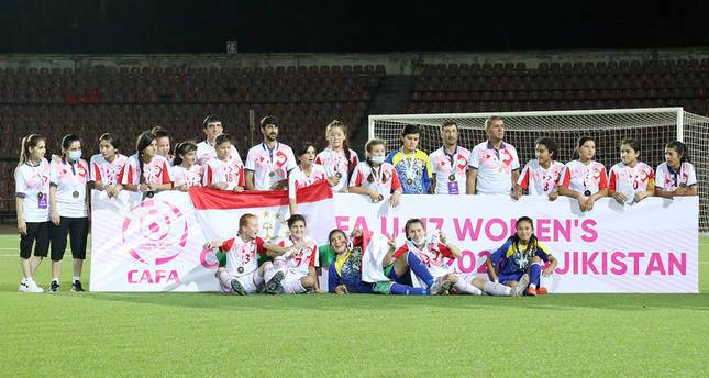 Женская юниорская сборная Таджикистана (U-17) – бронзовый призер чемпионата CAFA-2021