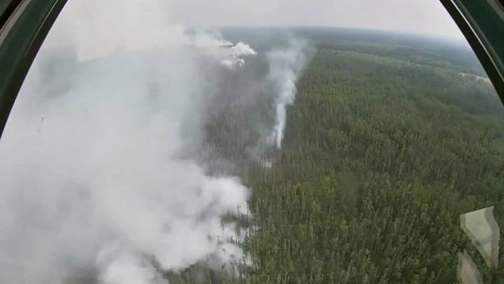 Авиация Минобороны сбросила 6 тысяч тонн воды на лесные пожары в Якутии
