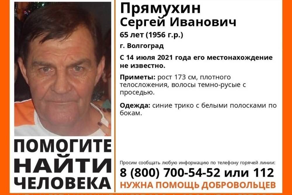В Волгоградской области две недели ищут 65-летнего мужчину