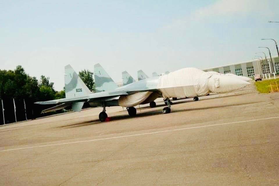 В Сети появились фото российских многоцелевых истребителей Су-35 для ВВС Египта
