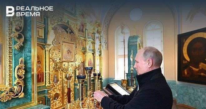 Путин посетил Коневский мужской монастырь
