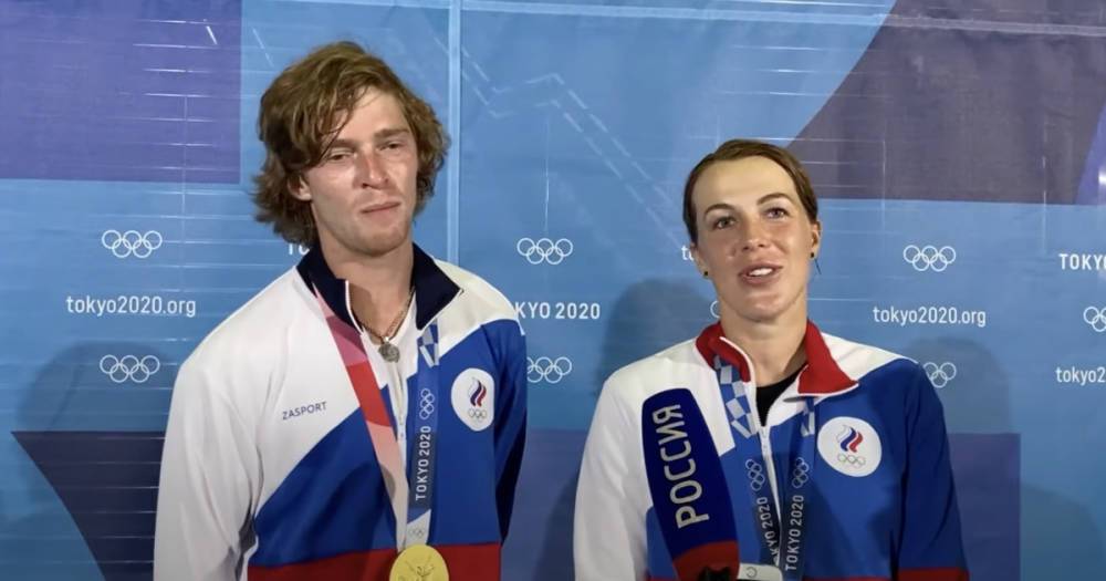 Российские теннисисты завоевали золото Олимпиады в миксте