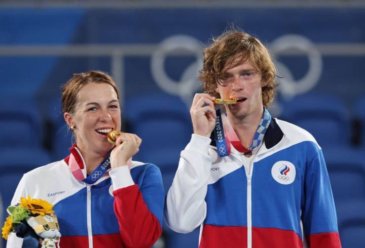 Российские теннисисты заняли первое место в смешанном разряде на Олимпийских играх