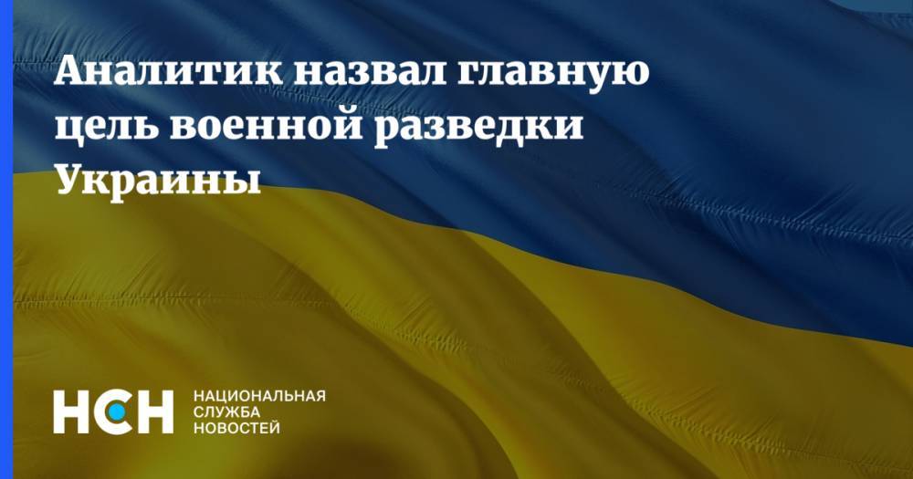 Аналитик назвал главную цель военной разведки Украины