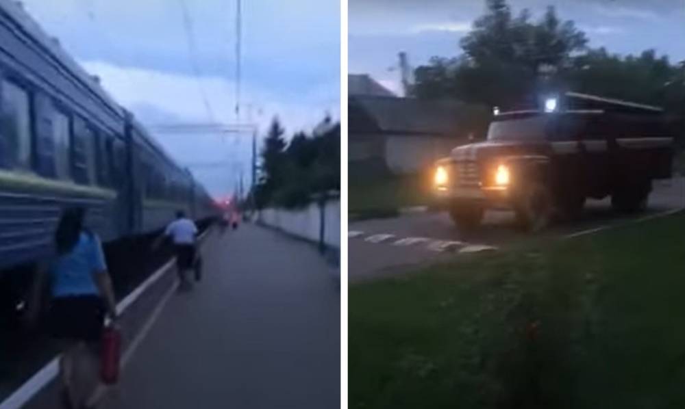 Поезд "Укрзализныци" остановили и атаковали, кадры последствий: "полиция не успела"
