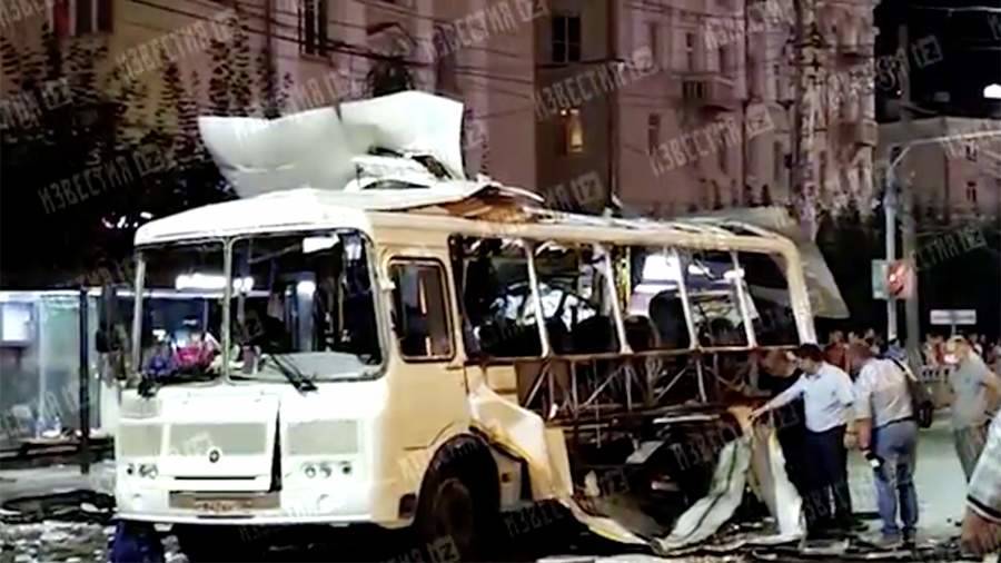 Названа предварительная причина взрыва маршрутки в Воронеже
