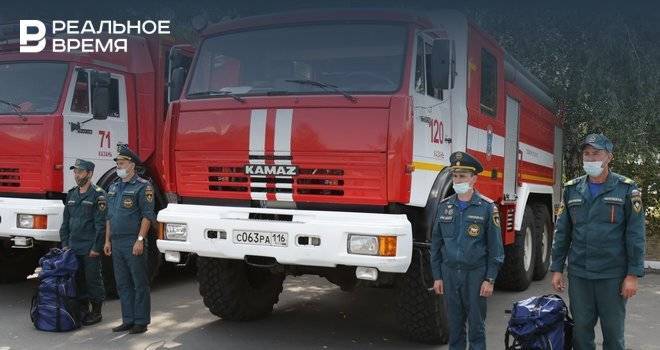 Татарстанских пожарных направили в Мордовию для тушения пожара в природном заповеднике