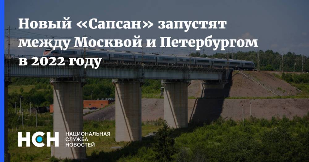 Новый «Сапсан» запустят между Москвой и Петербургом в 2022 году