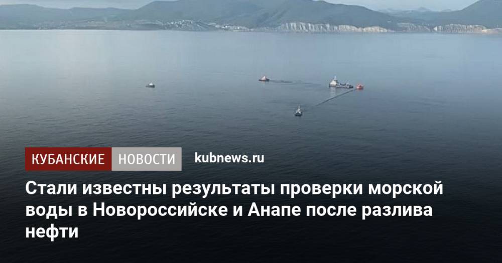 Стали известны результаты проверки морской воды в Новороссийске и Анапе после разлива нефти