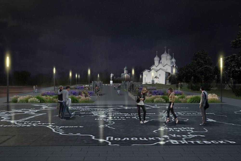 В память о Ледовом побоище подножие новгородского памятника Александру Невскому вымостят «треснувшими» плитами