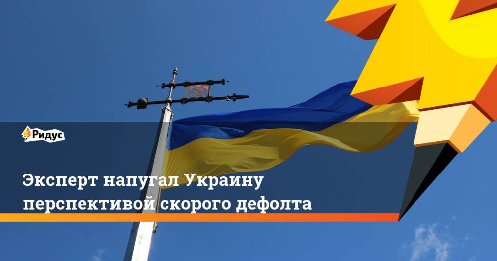 Эксперт напугал Украину перспективой скорого дефолта