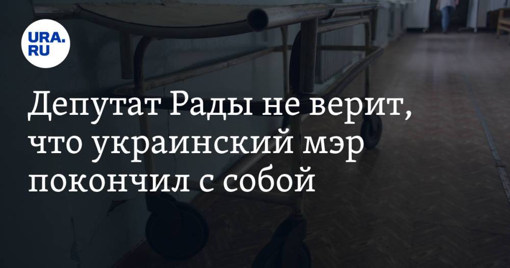 Депутат Рады не верит, что украинский мэр покончил с собой