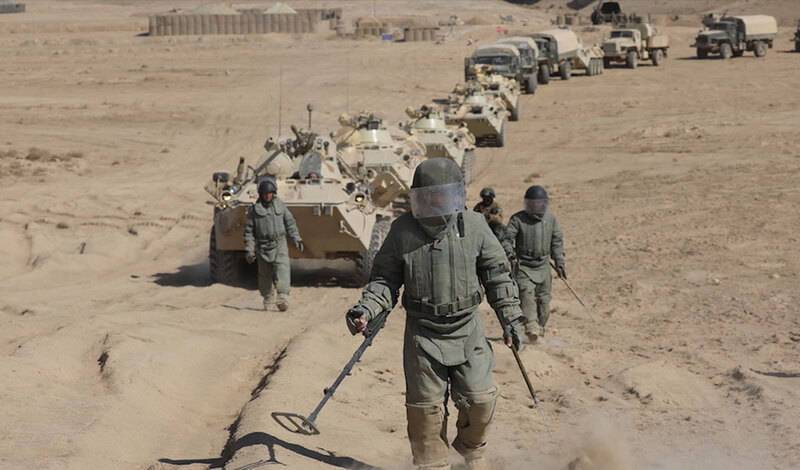 Российские военные возвратились на базы с учений на афганской границе