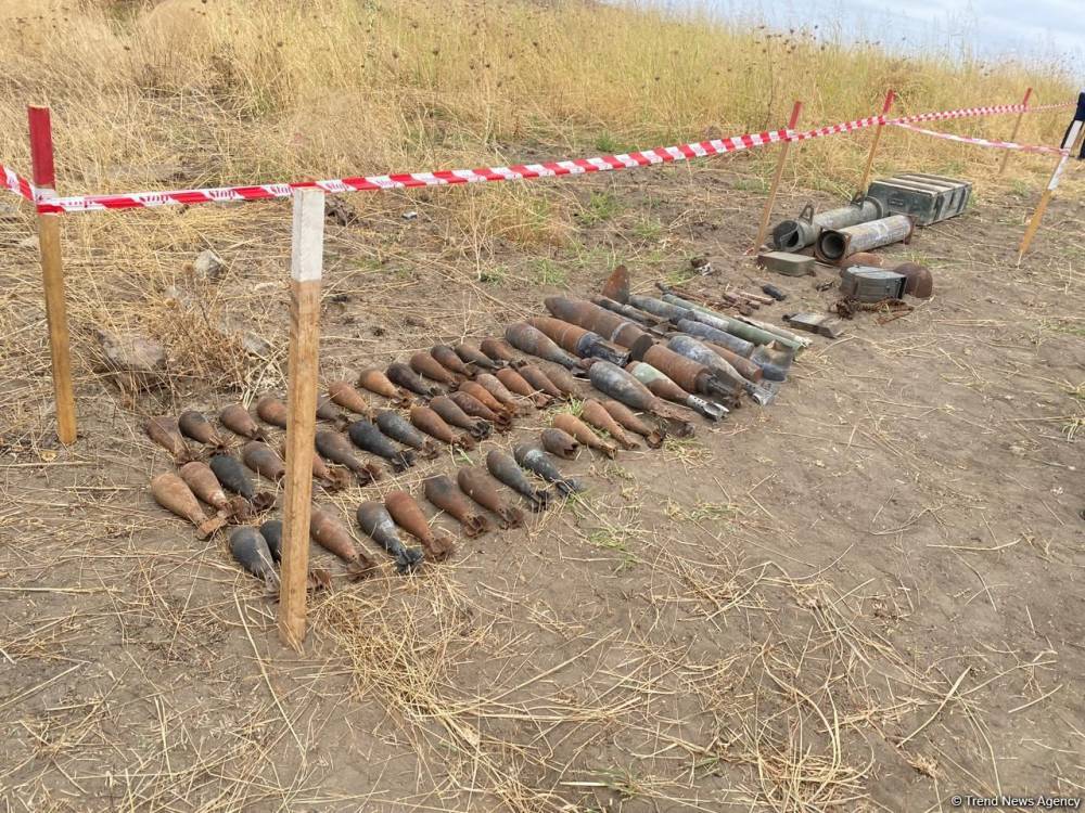 Еще 96 га освобожденных территорий Азербайджана очищены от мин и неразорвавшихся боеприпасов