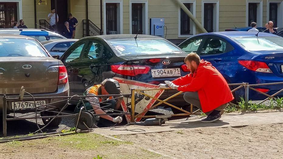 Более 130 штрафов за парковку на газонах выписали в Петербурге с июня