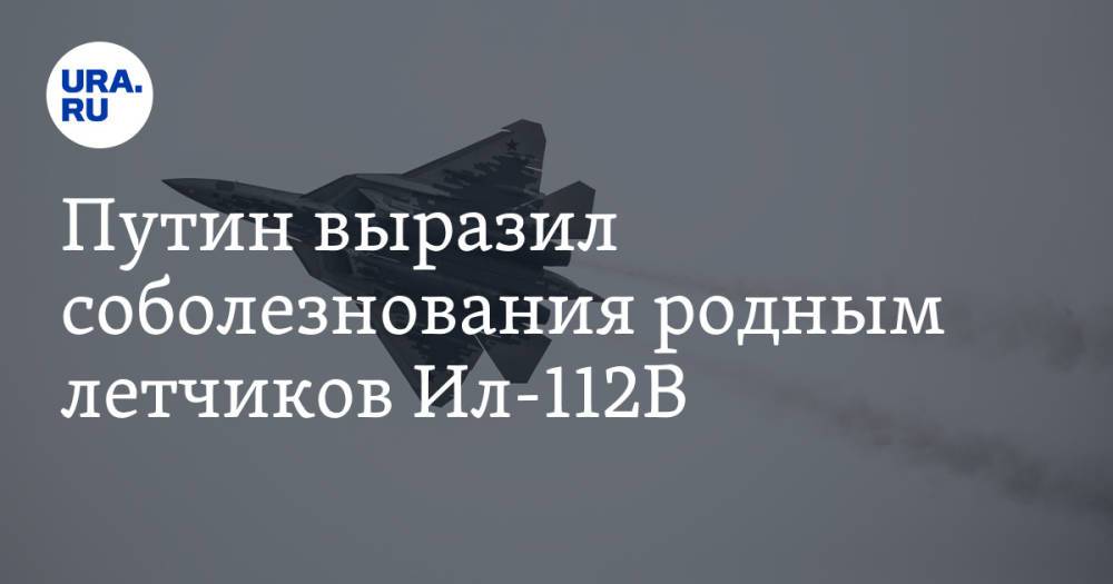 Путин выразил соболезнования родным летчиков Ил-112В