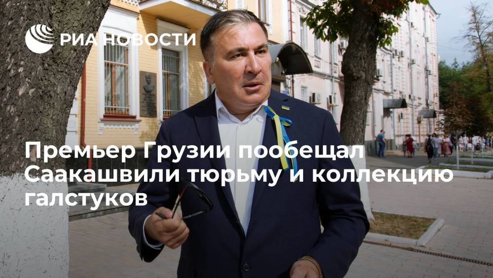 Премьер Грузии Гарибашвили: для Саакашвили готовятся тюрьма и коллекция галстуков