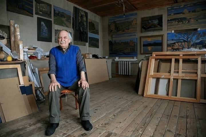 Любимов поздравил рязанского художника Виктора Иванова с 97-летием