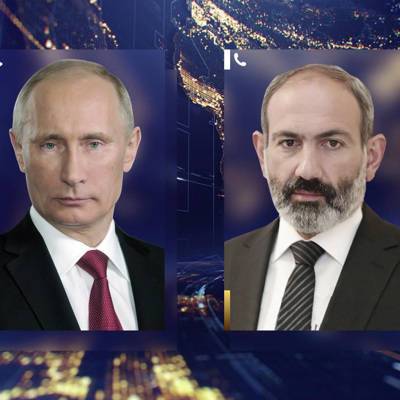 Путин поздравил Никола Пашиняна с назначением на пост премьер-министра Армении