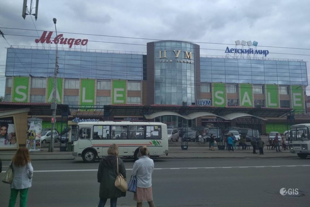 Вместо остановки около ЦУМа в Томске оборудуют зону отдыха