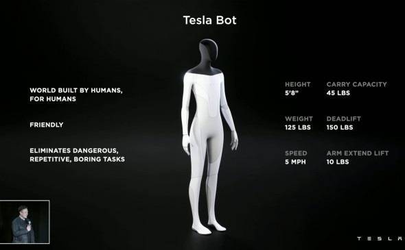Илон Маск анонсировал создание в 2022 году антропоморфного робота Tesla Bot
