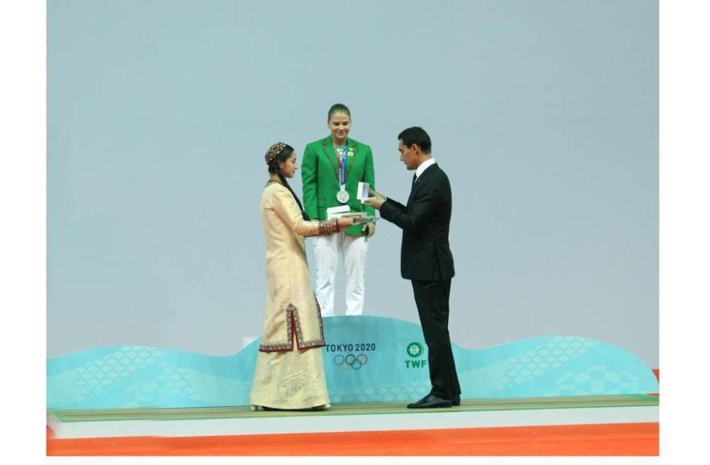 В Ашхабаде прошло чествование Олимпийского призера Туркменистана (ФОТО)