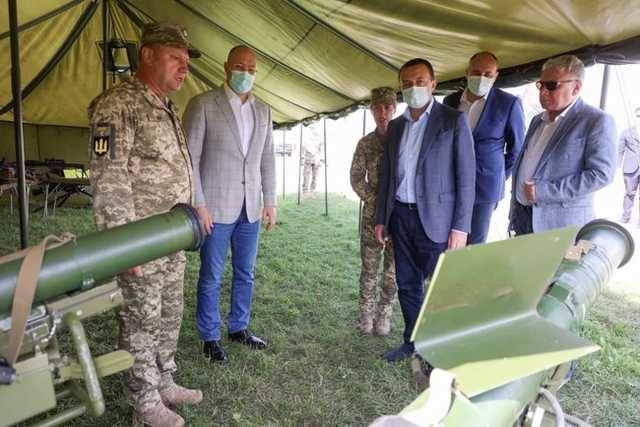 Шмыгаль и премьер Грузии Гарибашвили посетили Яворовский полигон