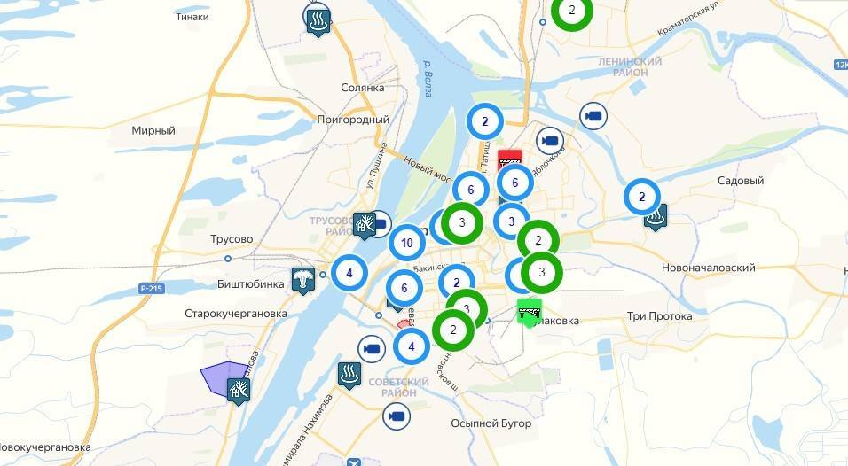 В Астрахани работает интерактивная карта отключений коммунальных услуг