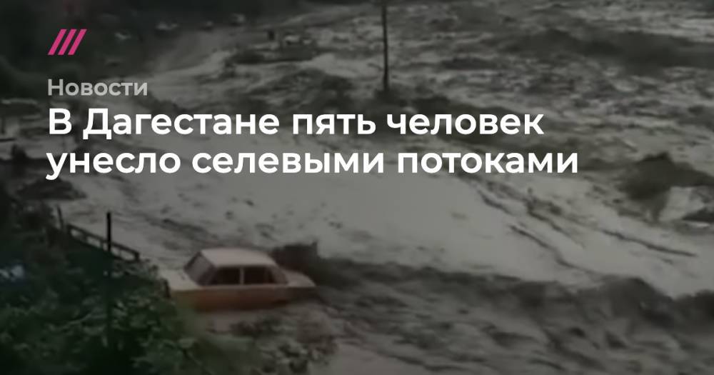 В Дагестане пять человек унесло селевыми потоками