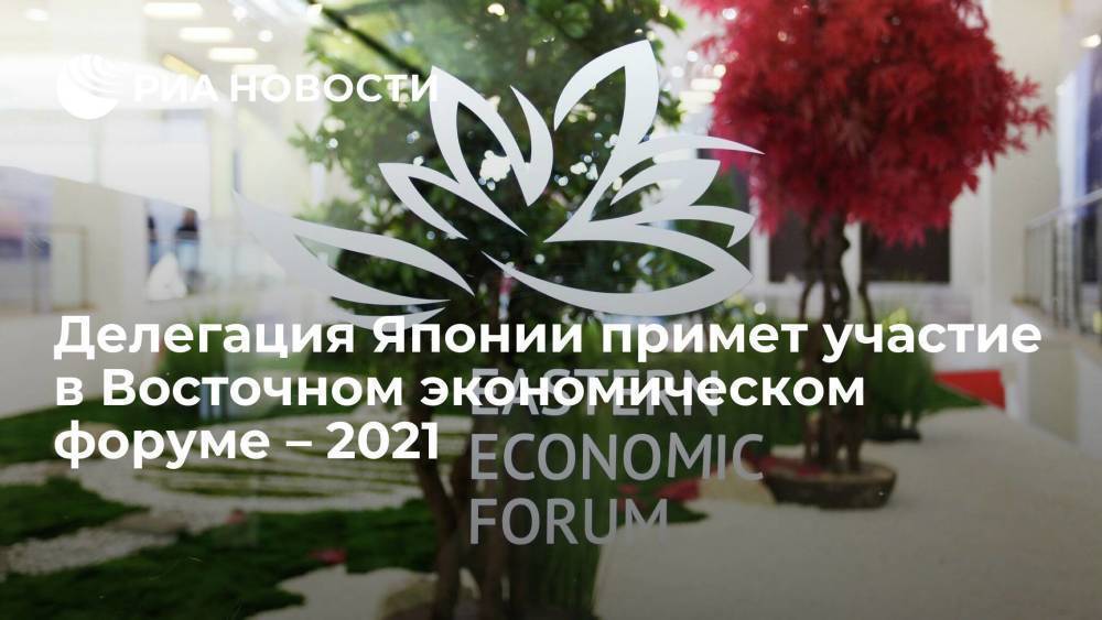Делегация Японии примет участие в Восточном экономическом форуме – 2021 во Владивостоке