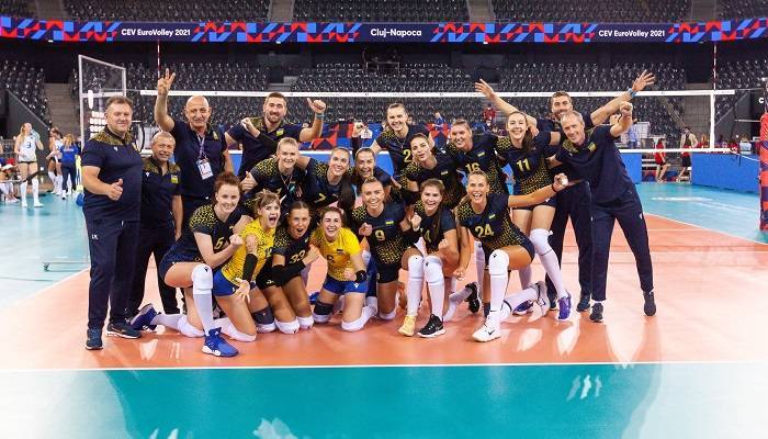 Женская сборная Украины обыграла Румынию на чемпионате Европы по волейболу