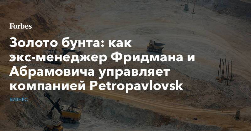 Золото бунта: как экс-менеджер Фридмана и Абрамовича управляет компанией Petropavlovsk
