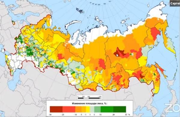 В европейской России лесом зарастают с/х земли, в Сибири выгорает тайга – мониторинг