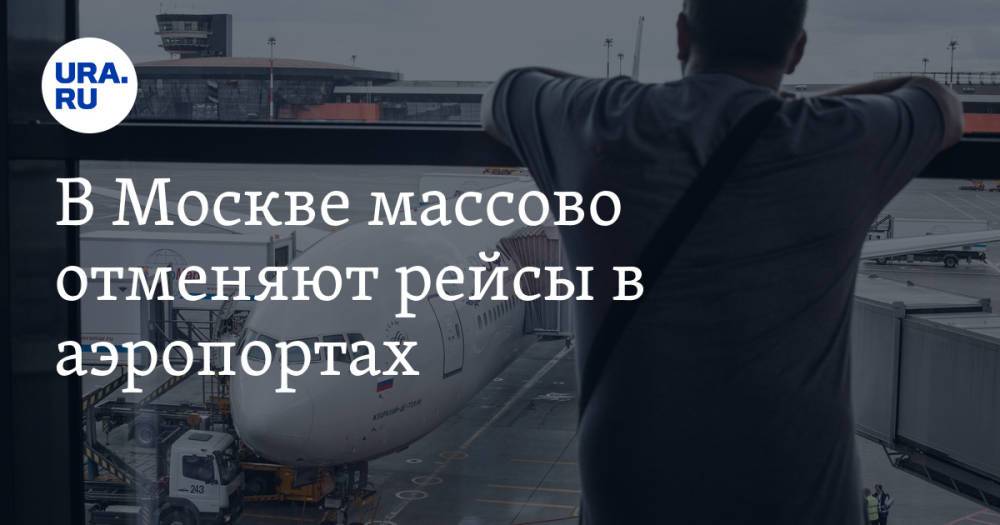 В Москве массово отменяют рейсы в аэропортах